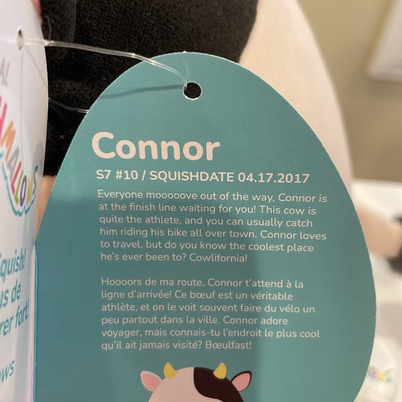 NWT 7.5” Connor the Cow Squishmallow - Picture 4 of 4